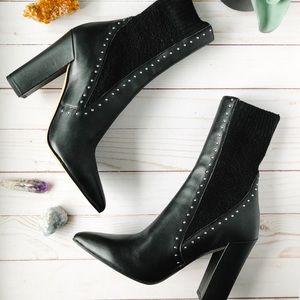 DOLCE VITA STUDDED SOCK BOOTIE